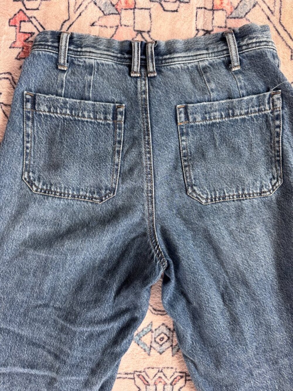 Sincerely Jules Wide Leg Jeans w/ Released Hem - size 27 - Picture 5 of 5